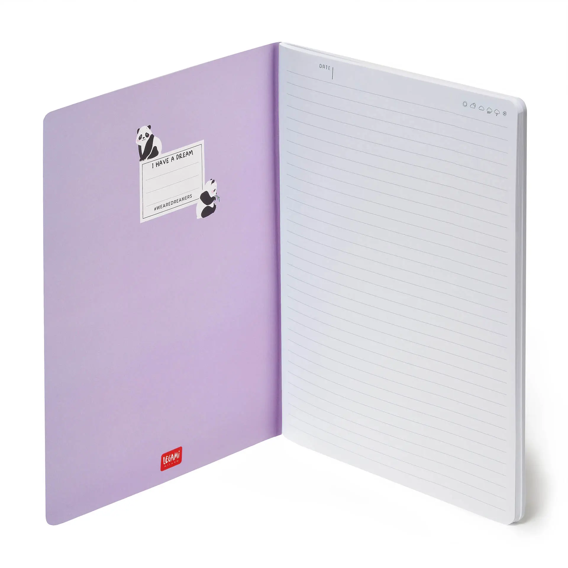 inspirational panda notebooks at Scribli.co.uk